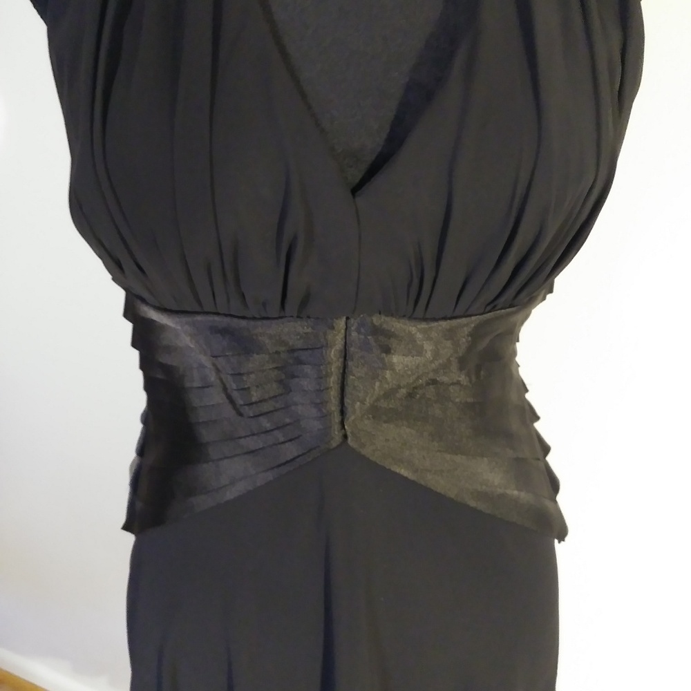 Dress Metaphor black with satin like sash